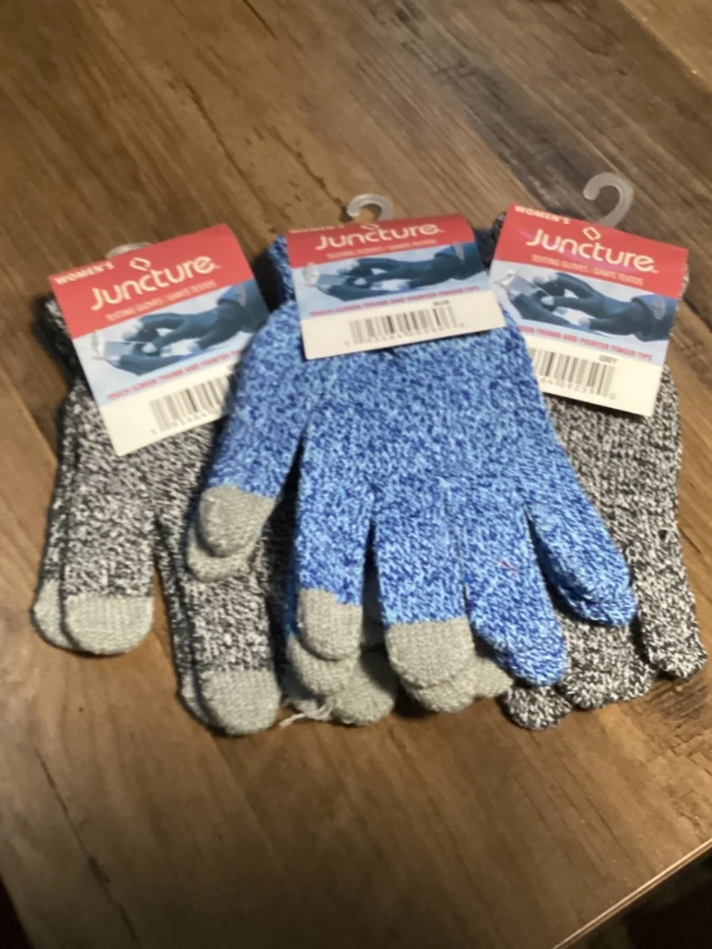 Juncture women's knit texting gloves bundle New 3 pairs